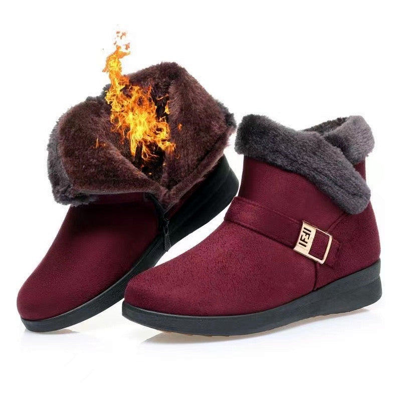 Bottes d'hiver avec doublure en peluche chaude ZAHA ZAHA