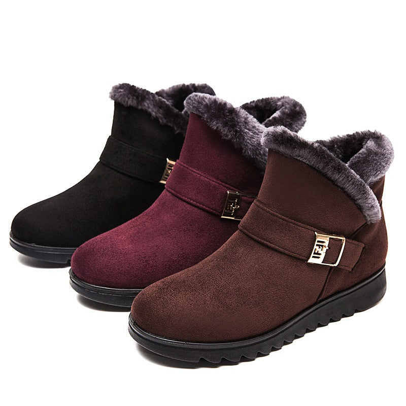 Bottes d'hiver avec doublure en peluche chaude ZAHA ZAHA